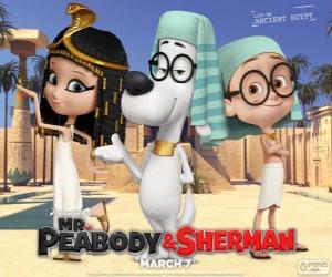 Puzzle Ο κ. Peabody, Sherman και δεκάρα στην αρχαία Αίγυπτο